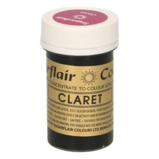 Sugarflair pastafarve dyb rød - Claret