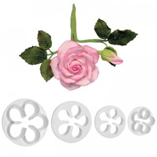 PME Five Petal Cutter Set/ 4 stk/ fembladsudstikker sæt (de 4 mindste)