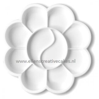 FARVEPALET RUND I KUNSTSTOF - 8 CM