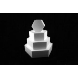 Styropor  dummy Hexagon 20 cm - 7cm høj