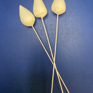 Rosenknopper  3 stk. - klar til brug (26-28 mm)