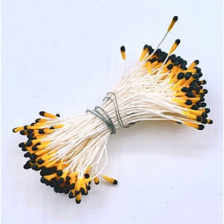 Støvfanger - mat - long grain - yellow/black head -144st/ langhovedet Gul m. sort tip