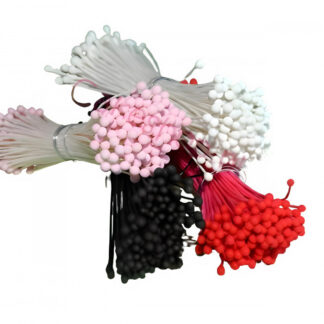 Stamens Medium Round White/ støvfangere medium, rund - hvid (18)