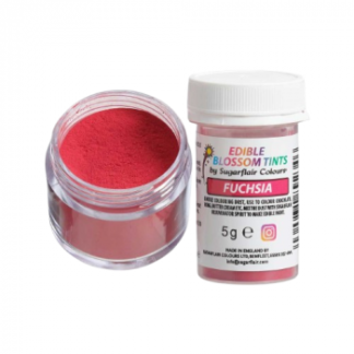 Sugarflair Pulverfarve fuchsia rød 5g